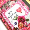 Sparkling Valentine Three Fold Mini Scrapbook Gift - D1 image Sparkling Valentine Three Fold Mini Scrapbook Gift - D1 image