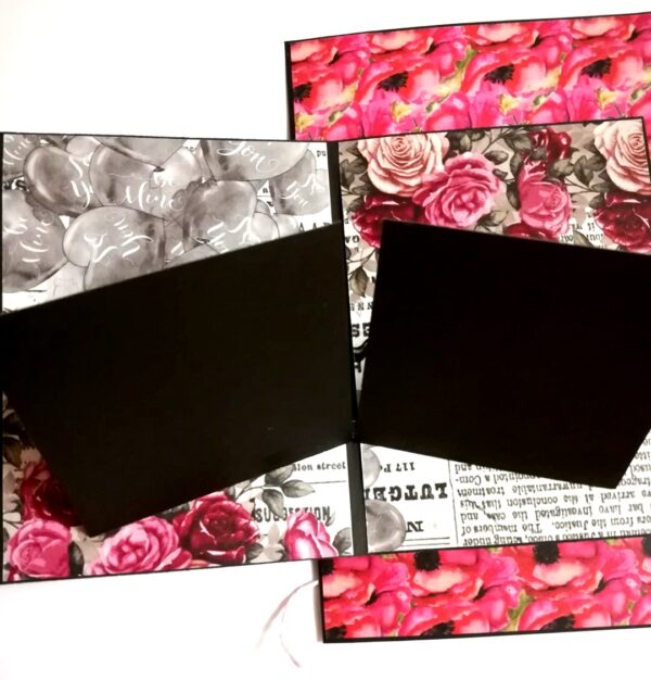 Sparkling Valentine Three Fold Mini Scrapbook Gift - D1 image Sparkling Valentine Three Fold Mini Scrapbook Gift - D1 image