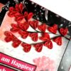Love and Anniversary Envelope fold Mini scrapbook card - D2 image Love and Anniversary Envelope fold Mini scrapbook card - D2 image