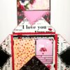 Love and Anniversary Envelope fold Mini scrapbook card - D2 image Love and Anniversary Envelope fold Mini scrapbook card - D2 image