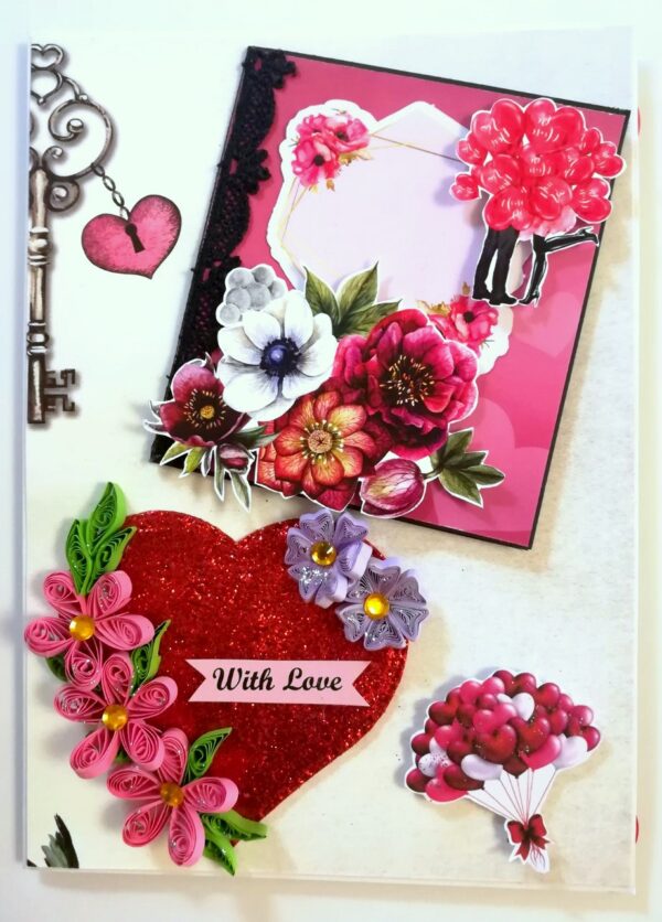 Love Pop up Hearts Greeting card image Love Pop up Hearts Greeting card image