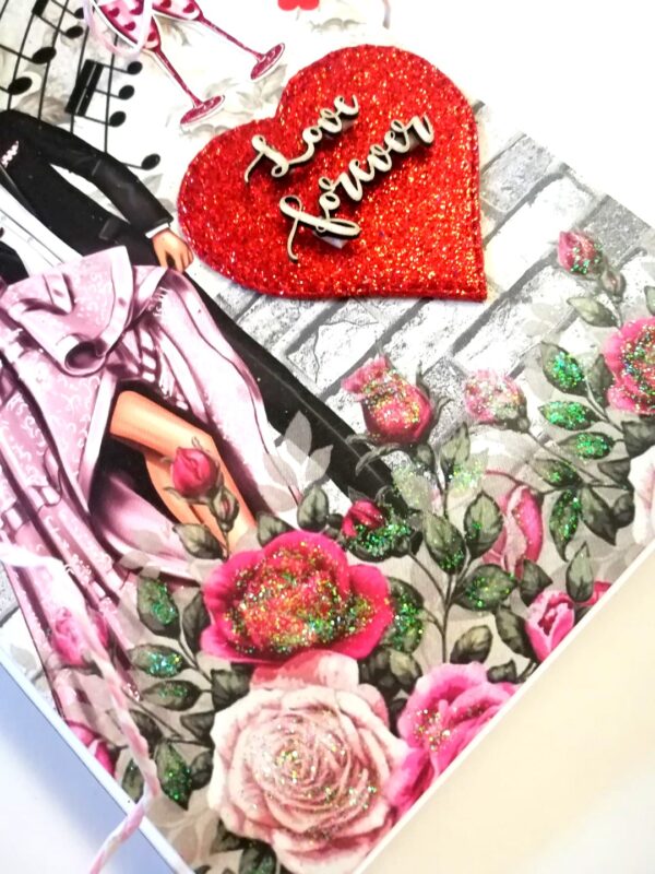Love Couple Three Fold Mini Scrapbook Gift - D2 image Love Couple Three Fold Mini Scrapbook Gift - D2 image