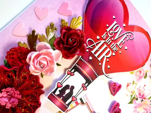 Sparkling Big Large Love Greeting Card Mini Scrapbook image Sparkling Big Large Love Greeting Card Mini Scrapbook image