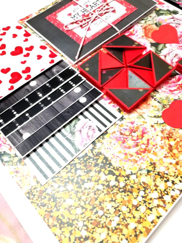 Sparkling Big Large Love Greeting Card Mini Scrapbook image Sparkling Big Large Love Greeting Card Mini Scrapbook image