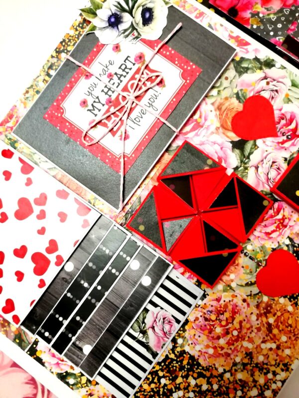 Sparkling Big Large Love Greeting Card Mini Scrapbook image Sparkling Big Large Love Greeting Card Mini Scrapbook image