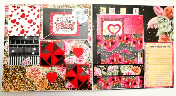 Sparkling Big Large Love Greeting Card Mini Scrapbook image Sparkling Big Large Love Greeting Card Mini Scrapbook image