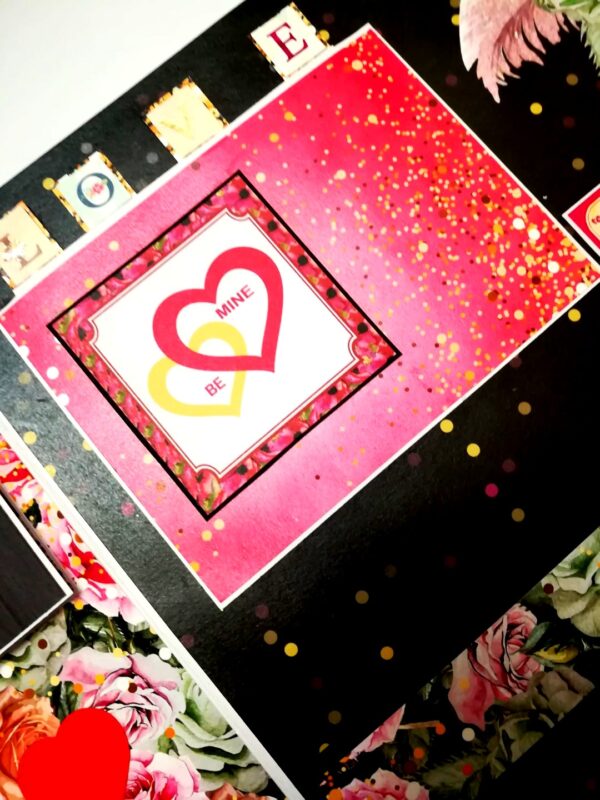Sparkling Big Large Love Greeting Card Mini Scrapbook image Sparkling Big Large Love Greeting Card Mini Scrapbook image