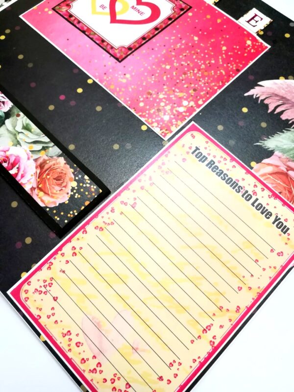 Sparkling Big Large Love Greeting Card Mini Scrapbook image Sparkling Big Large Love Greeting Card Mini Scrapbook image