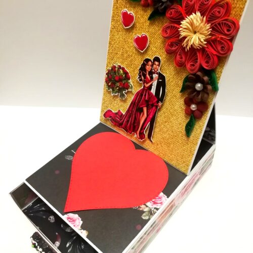 Card With Drawer Gift Greeting Card -D19 image