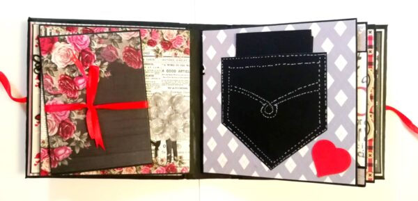 Male Theme Love/Birthday Handmade Scrapbook -D1 image Male Theme Love/Birthday Handmade Scrapbook -D1 image