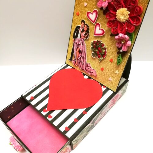 Card With Drawer Gift Greeting Card -D22 image