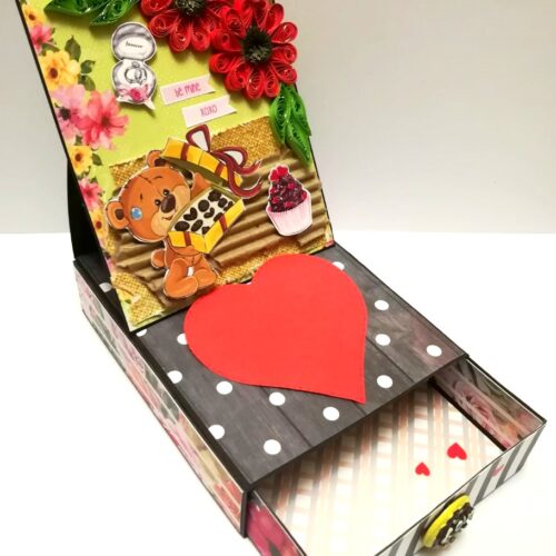 Card With Drawer Gift Greeting Card -D25 image