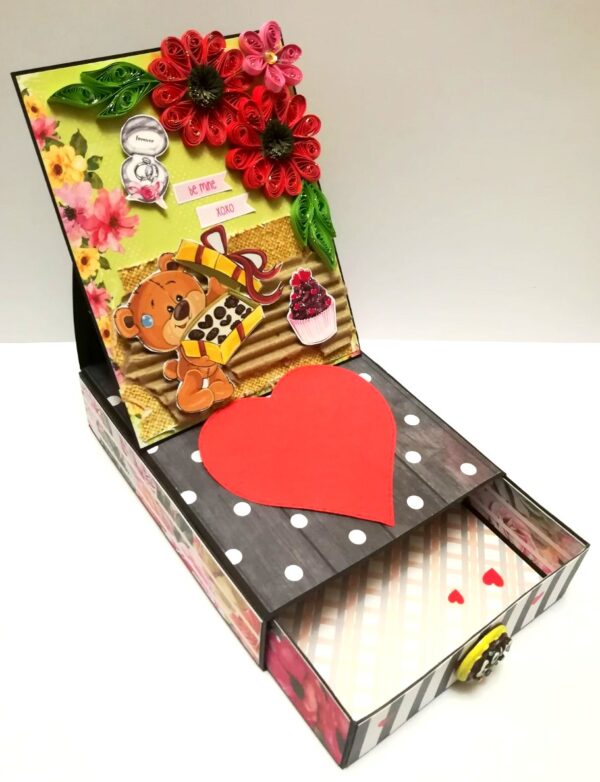 Card With Drawer Gift Greeting Card -D25 image Card With Drawer Gift Greeting Card -D25 image
