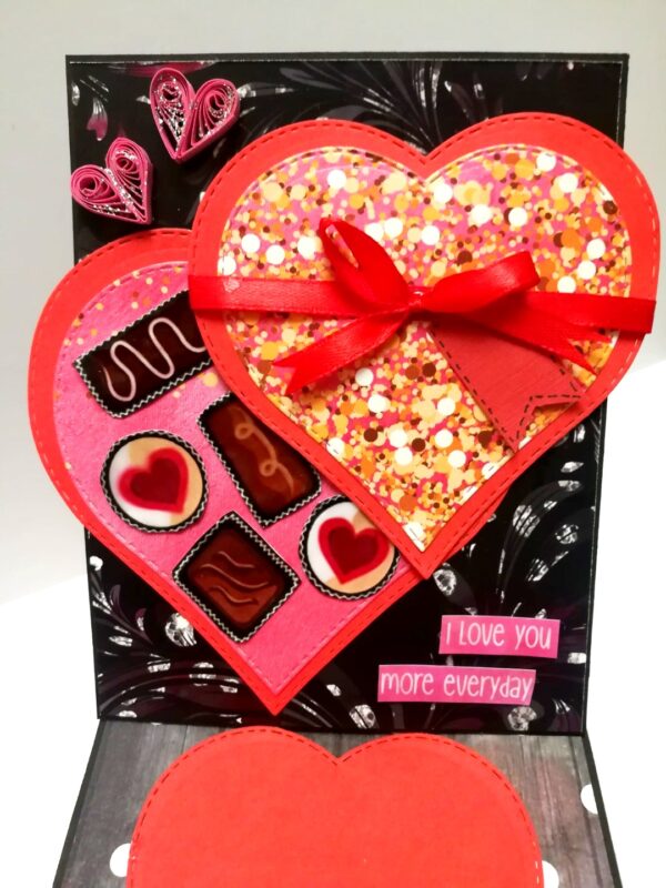 Chocolate Card With Drawer Gift Greeting Card - D26 image Chocolate Card With Drawer Gift Greeting Card - D26 image