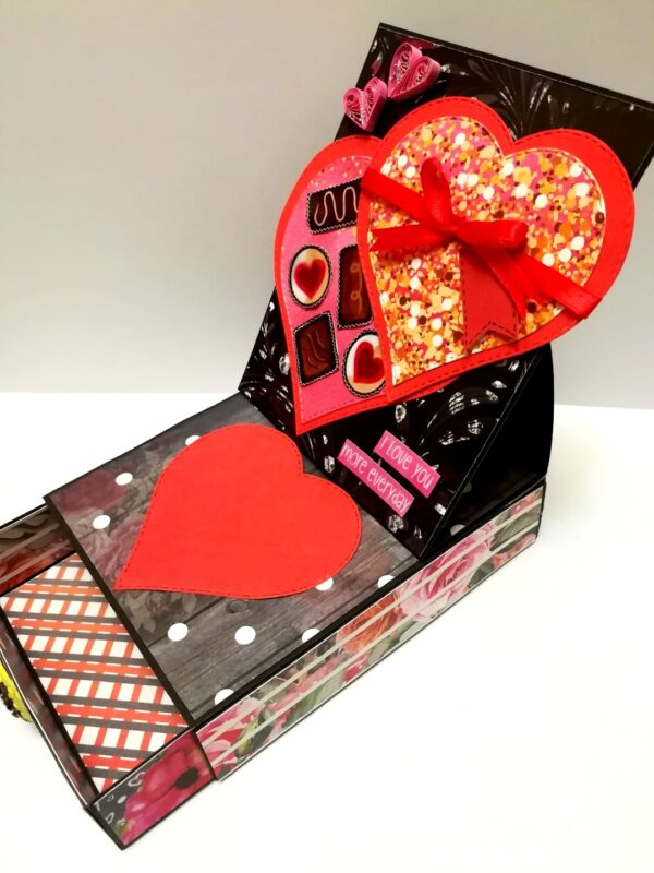 Chocolate Card With Drawer Gift Greeting Card - D26 image Chocolate Card With Drawer Gift Greeting Card - D26 image