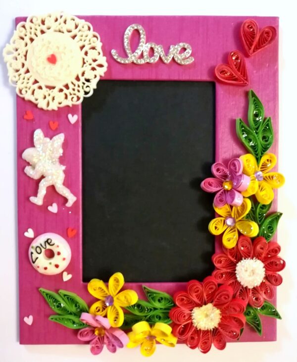 Sparkling Love Quilled Photo Frame -D2 image Sparkling Love Quilled Photo Frame -D2 image