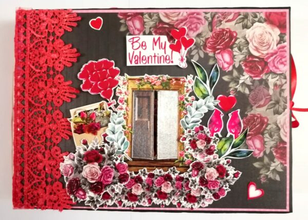 Love & Valentine Handmade Scrapbook -D1 image Love & Valentine Handmade Scrapbook -D1 image