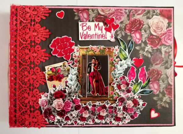 Love & Valentine Handmade Scrapbook -D1 image Love & Valentine Handmade Scrapbook -D1 image