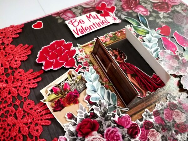 Love & Valentine Handmade Scrapbook -D1 image Love & Valentine Handmade Scrapbook -D1 image