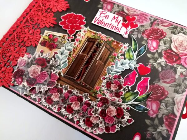 Love & Valentine Handmade Scrapbook -D1 image Love & Valentine Handmade Scrapbook -D1 image