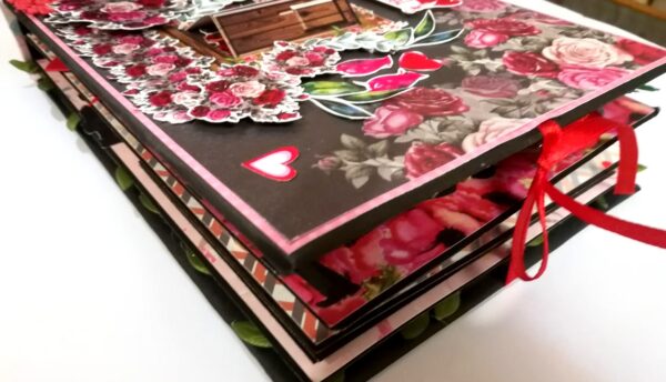 Love & Valentine Handmade Scrapbook -D1 image Love & Valentine Handmade Scrapbook -D1 image