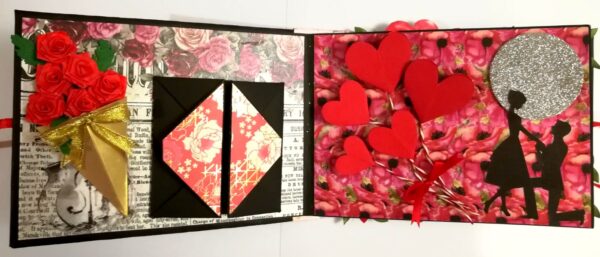 Love & Valentine Handmade Scrapbook -D1 image Love & Valentine Handmade Scrapbook -D1 image