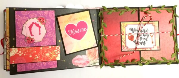 Love & Valentine Handmade Scrapbook -D1 image Love & Valentine Handmade Scrapbook -D1 image