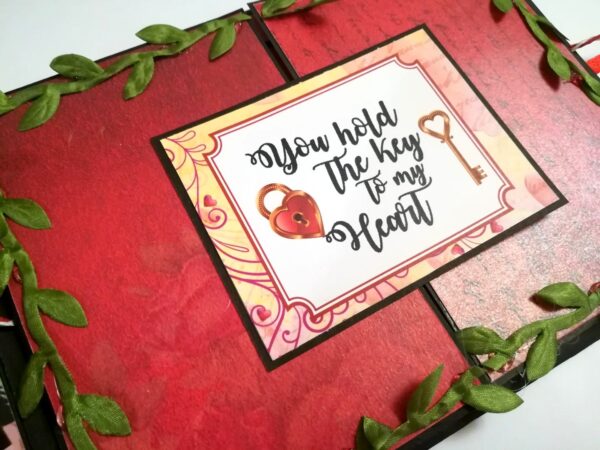 Love & Valentine Handmade Scrapbook -D1 image Love & Valentine Handmade Scrapbook -D1 image