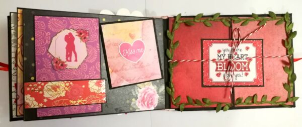Love & Valentine Handmade Scrapbook -D2 image Love & Valentine Handmade Scrapbook -D2 image