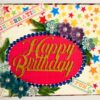 Happy Birthday Handmade Sparkling Scrapbook -D1 image Happy Birthday Handmade Sparkling Scrapbook -D1 image