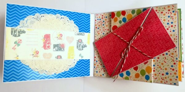 Happy Birthday Handmade Sparkling Scrapbook -D1 image Happy Birthday Handmade Sparkling Scrapbook -D1 image