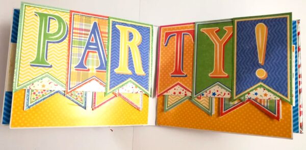 Happy Birthday Handmade Sparkling Scrapbook -D1 image Happy Birthday Handmade Sparkling Scrapbook -D1 image