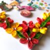 Quilled Corner Flowers Birthday Greeting card - BIR1 image Quilled Corner Flowers Birthday Greeting card - BIR1 image