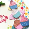 Quilled Corner Flowers Birthday Greeting card - BIR2 image Quilled Corner Flowers Birthday Greeting card - BIR2 image
