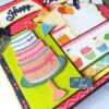 Happy Birthday Handmade Sparkling Scrapbook -D2 image Happy Birthday Handmade Sparkling Scrapbook -D2 image