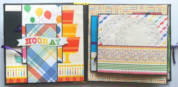 Happy Birthday Handmade Sparkling Scrapbook -D2 image Happy Birthday Handmade Sparkling Scrapbook -D2 image