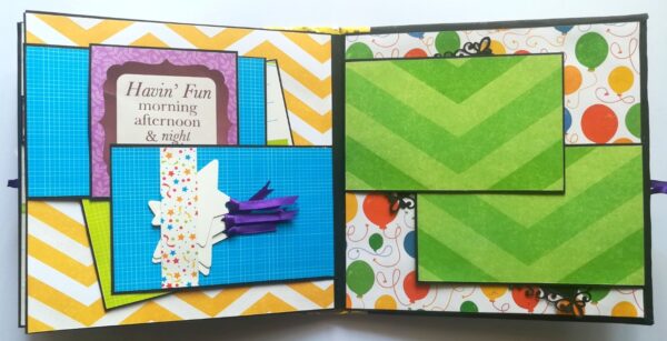 Happy Birthday Handmade Sparkling Scrapbook -D2 image Happy Birthday Handmade Sparkling Scrapbook -D2 image