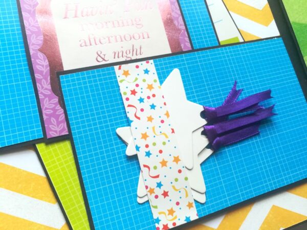 Happy Birthday Handmade Sparkling Scrapbook -D2 image Happy Birthday Handmade Sparkling Scrapbook -D2 image