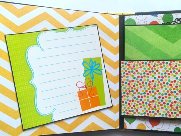 Happy Birthday Handmade Sparkling Scrapbook -D2 image Happy Birthday Handmade Sparkling Scrapbook -D2 image