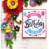 Quilled Corner Birthday Greeting Card - QMD1 image Quilled Corner Birthday Greeting Card - QMD1 image