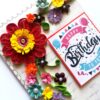 Quilled Corner Birthday Greeting Card - QMD1 image Quilled Corner Birthday Greeting Card - QMD1 image