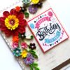 Quilled Corner Birthday Greeting Card - QMD1 image Quilled Corner Birthday Greeting Card - QMD1 image