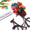 Quilled Cycle With Flowers Birthday Greeting Card image Quilled Cycle With Flowers Birthday Greeting Card image