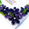 Purple Quilled Flowers Birthday Greeting card image