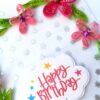 Sparkling Pink Quilled Birthday Card - PINKD1 image Sparkling Pink Quilled Birthday Card - PINKD1 image