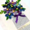 Sparkling Vase Quilled Flowers Greeting Card image Sparkling Vase Quilled Flowers Greeting Card image