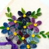 Sparkling Vase Quilled Flowers Greeting Card image Sparkling Vase Quilled Flowers Greeting Card image