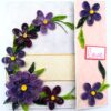 Purple Quilled Mini Scrapbook Greeting Card image Purple Quilled Mini Scrapbook Greeting Card image