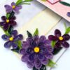 Purple Quilled Mini Scrapbook Greeting Card image Purple Quilled Mini Scrapbook Greeting Card image