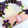 Purple Quilled Mini Scrapbook Greeting Card image Purple Quilled Mini Scrapbook Greeting Card image